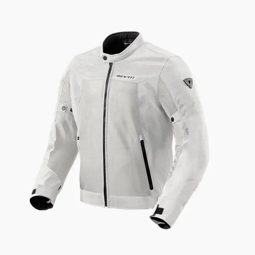 Blouson moto eclipse - ii, argent